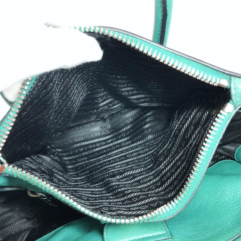 PRADA Handbag leather green Women Used - JP-BRANDS.com