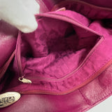 Furla Shoulder Bag leather wine-red Women Used - JP-BRANDS.com