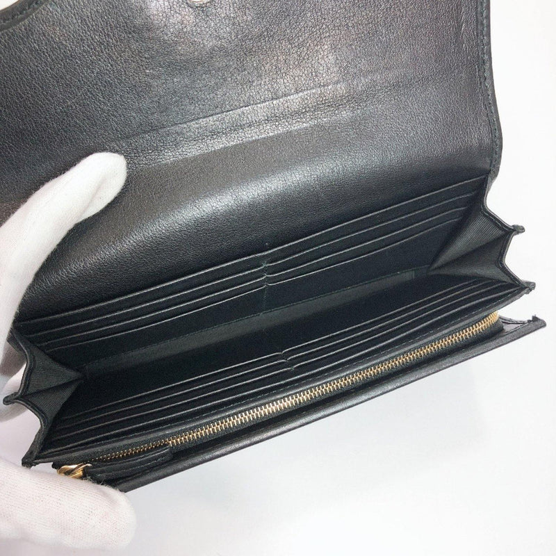 GUCCI purse 282431 Interlocking G Sima leather black Women Used - JP-BRANDS.com