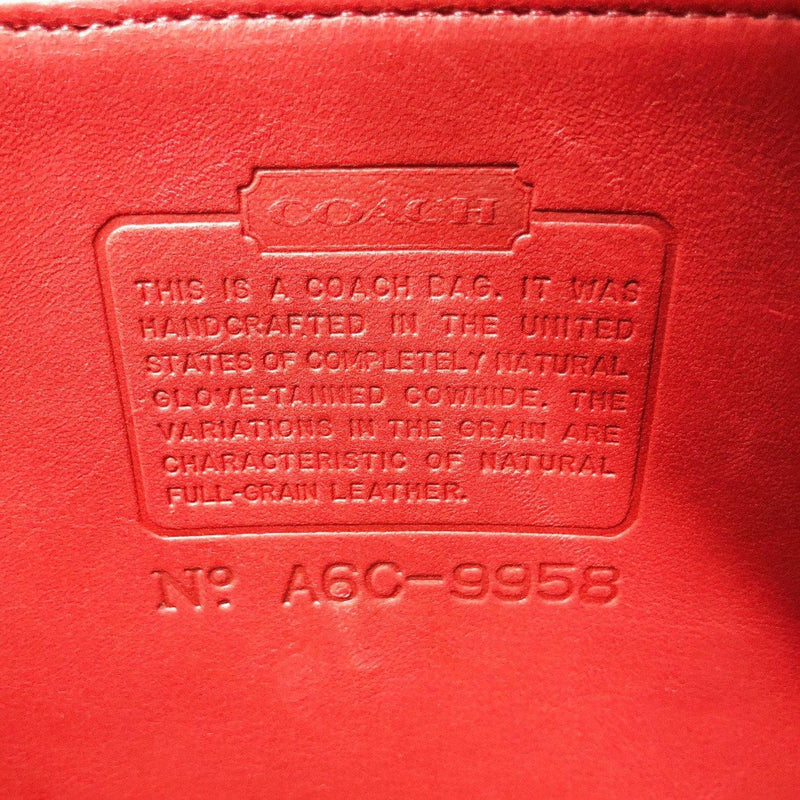 COACH Handbag Old coach leather Red Women Used - JP-BRANDS.com