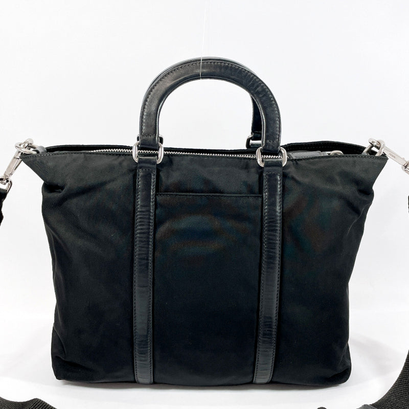 PRADA Handbag Nylon black Women Used