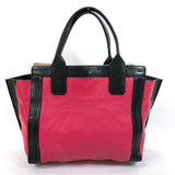 Chloe Tote Bag Alison leather Red black Women Used - JP-BRANDS.com