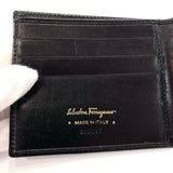 Salvatore Ferragamo wallet 222037 Gancini leather black Women Used