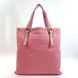 Yves Saint Laurent rive gauche Tote Bag 121631-F8T4N Square type canvas pink Women Used - JP-BRANDS.com