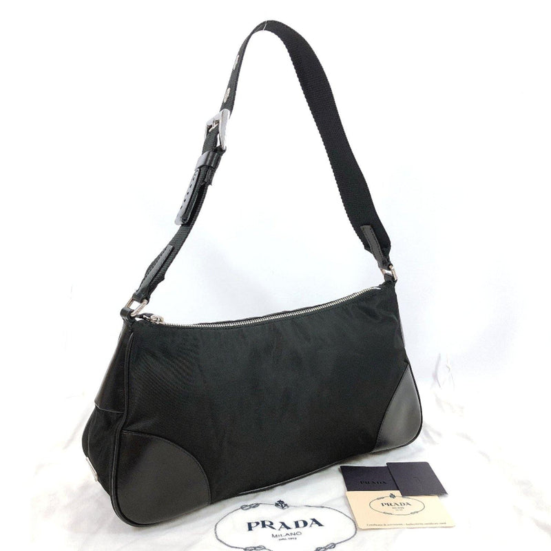 Prada Leather Shoulder Bag - Black for Women
