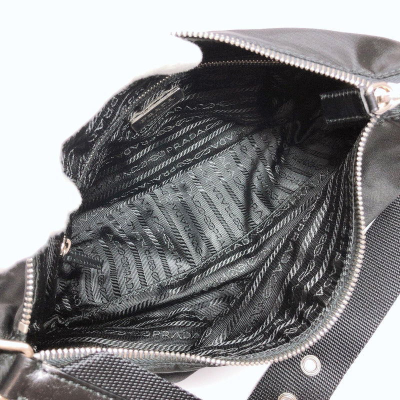 Prada Black Nylon and Leather Crossbody Bag Prada