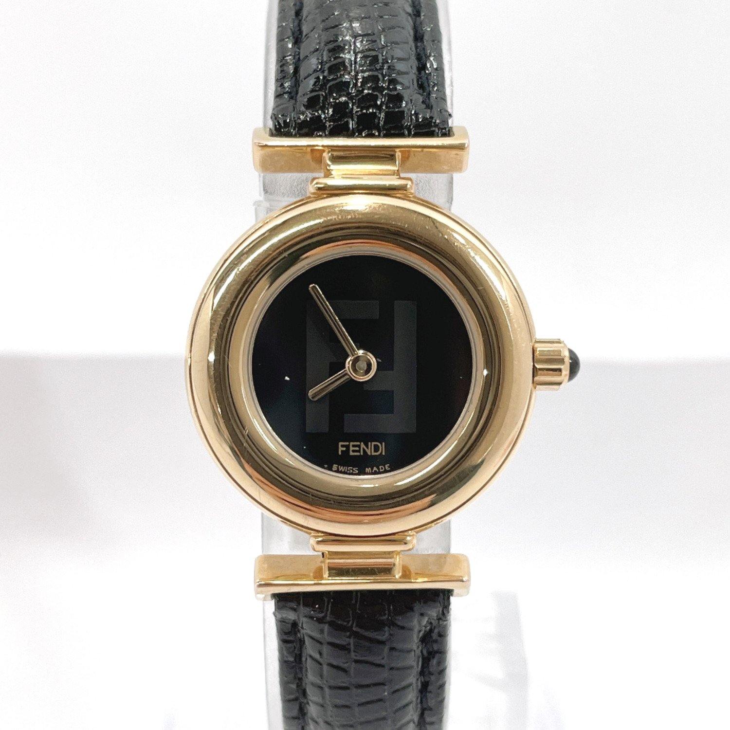 FENDI Watches 320L Orology Quartz Stainless Steel gold black Women Use ...