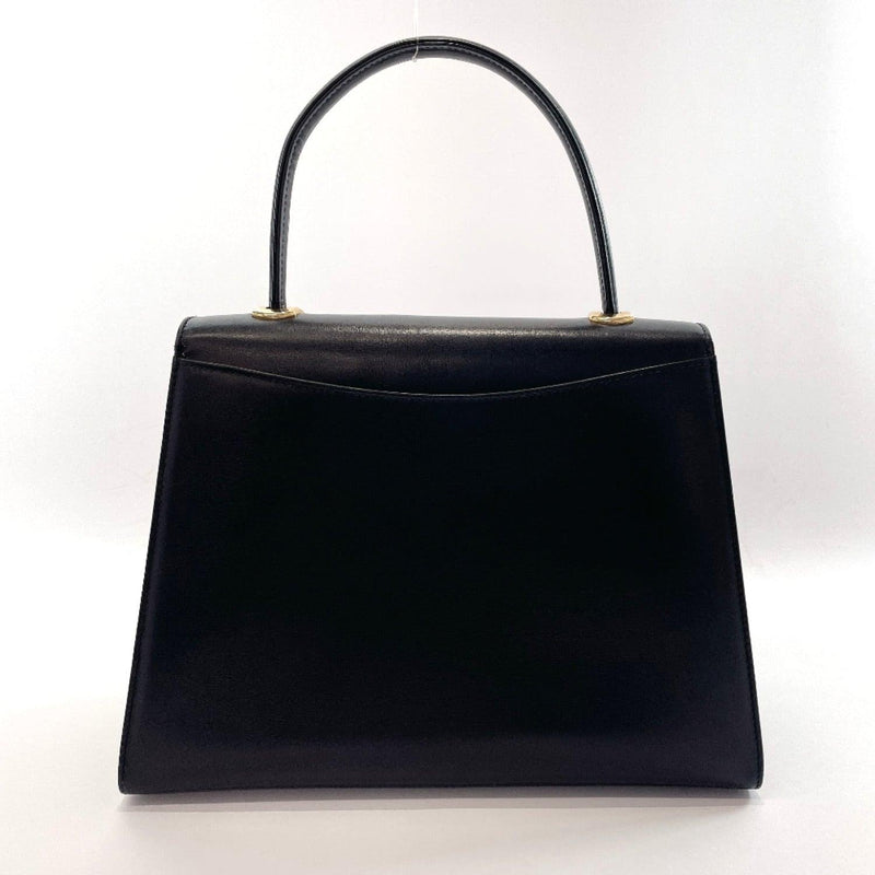 BALLY Handbag vintage Kelly type leather black Women Used - JP-BRANDS.com