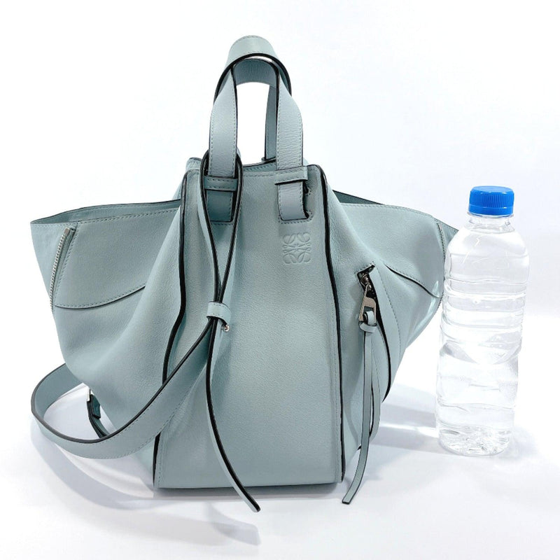 LOEWE Handbag Hammock Small 2way leather Light blue Women Used - JP-BRANDS.com