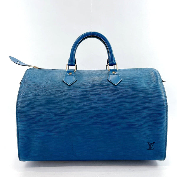 LOUIS VUITTON Handbag M42995 Speedy 35 Epi Leather blue Women Used