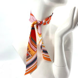 HERMES scarf Twilly silk Orange pink Women Used - JP-BRANDS.com