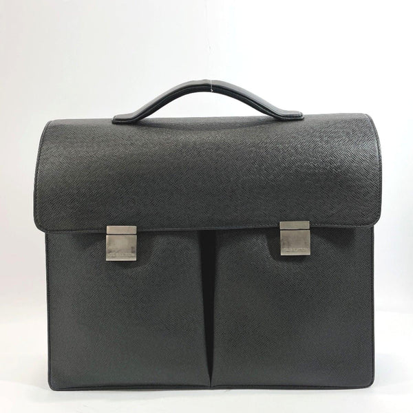 LOUIS VUITTON Business bag M30802 SELVIET Kazan Taiga/SilverHardware black Aldoise mens Used - JP-BRANDS.com