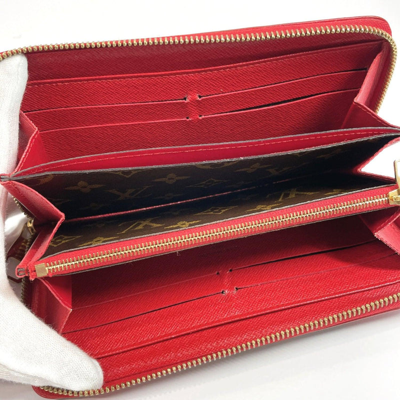 LOUIS VUITTON purse M61854 Zippy wallet Retiro Monogram canvas Red Brown Women Used - JP-BRANDS.com