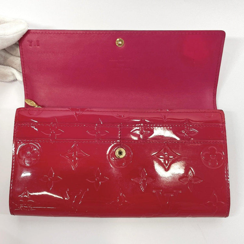 LOUIS VUITTON purse M91765 Portefeiulle Sarah Monogram Vernis pink Women Used - JP-BRANDS.com