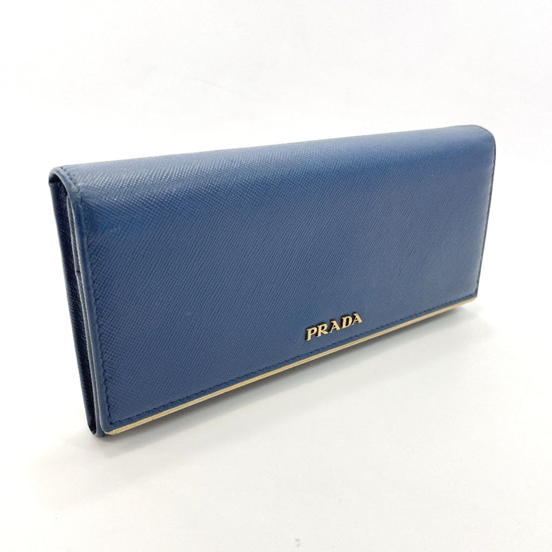 PRADA purse Safiano leather blue Women Used