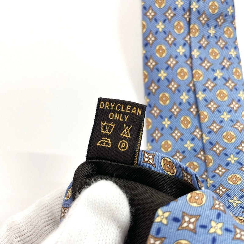 LOUIS VUITTON tie silk blue mens Used –