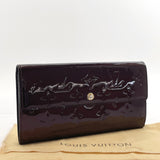 LOUIS VUITTON purse M93524 Portefeiulle Sarah Monogram Vernis Purple (amarant) Women Used