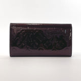 LOUIS VUITTON purse M93524 Portefeiulle Sarah Monogram Vernis Purple (amarant) Women Used