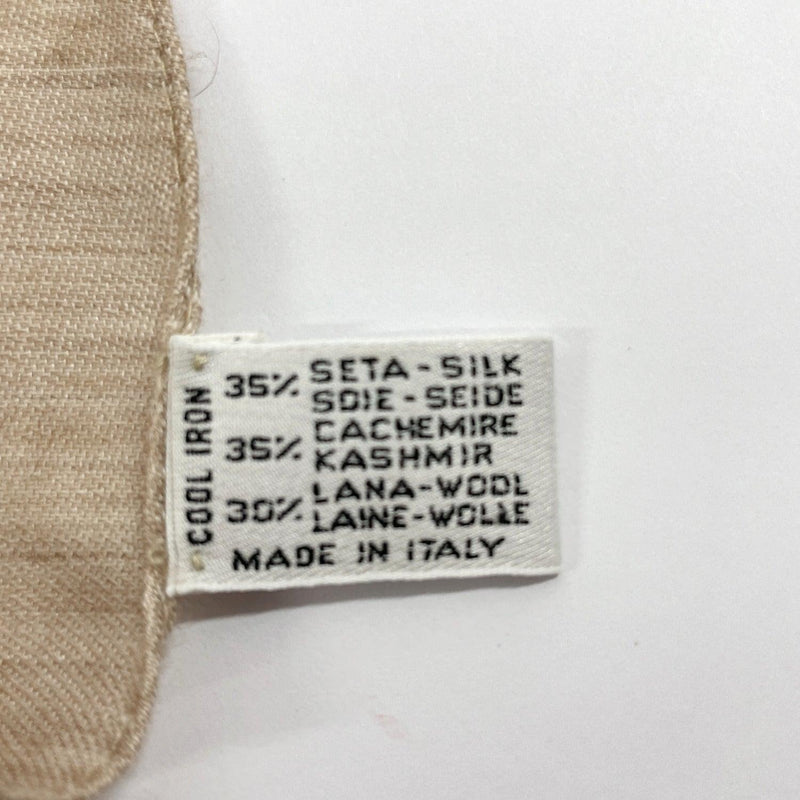 CHANEL Stall silk/Ka Stains/wool beige Women Used - JP-BRANDS.com