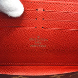 LOUIS VUITTON purse M61854 Zippy wallet Retiro Monogram canvas Red Women Used - JP-BRANDS.com