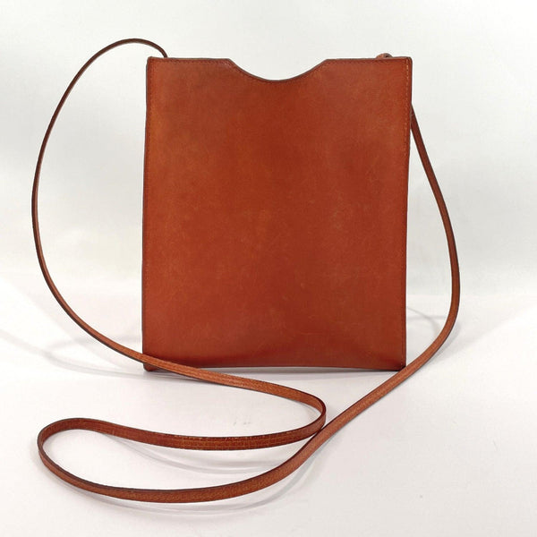 HERMES Shoulder Bag Omenitu leather Brown Women Used - JP-BRANDS.com