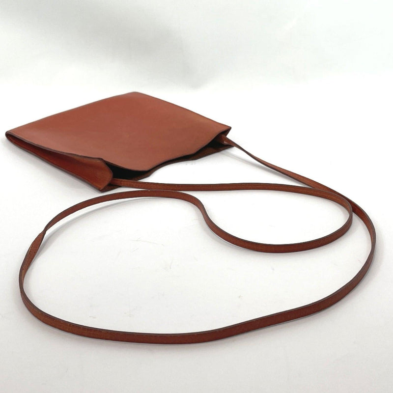 HERMES Shoulder Bag Omenitu leather Brown Women Used –