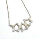 TIFFANY&Co. Necklace Triple star Silver925 Silver Women Used