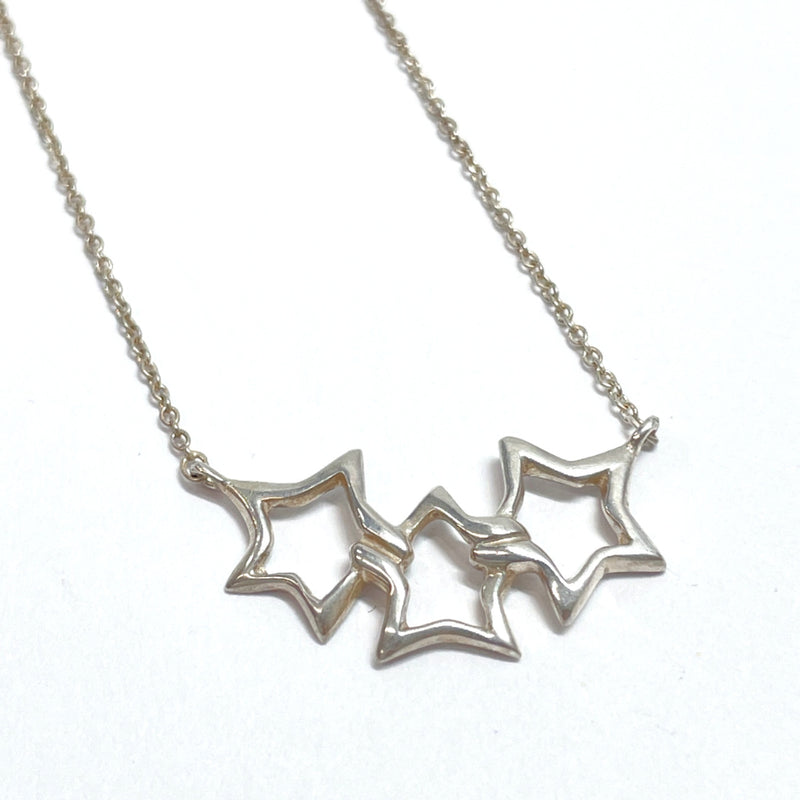 TIFFANY&Co. Necklace Triple star Silver925 Silver Women Used