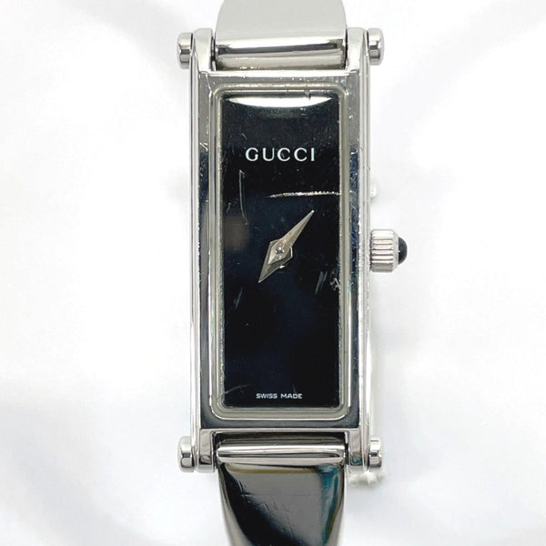 GUCCI Watches 1500L quartz Stainless Steel Silver black Women Used - JP-BRANDS.com