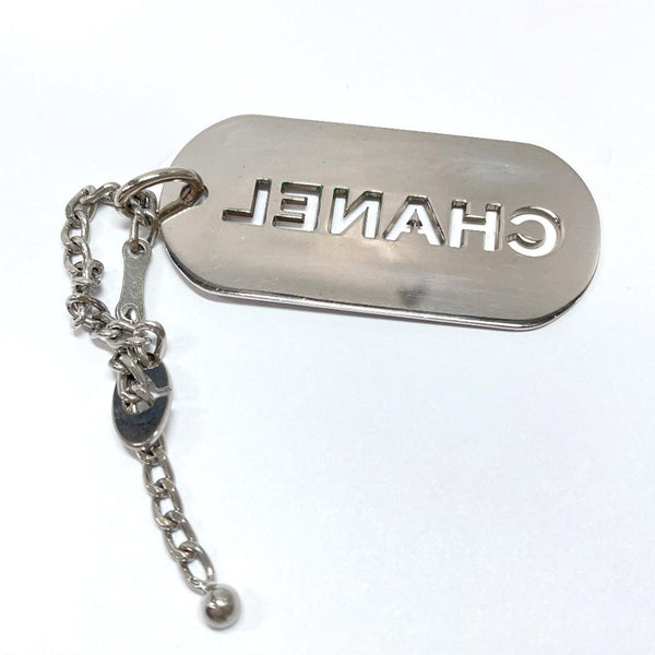 CHANEL key ring 04V Bag charm Dog tag metal Silver Women Used - JP-BRANDS.com