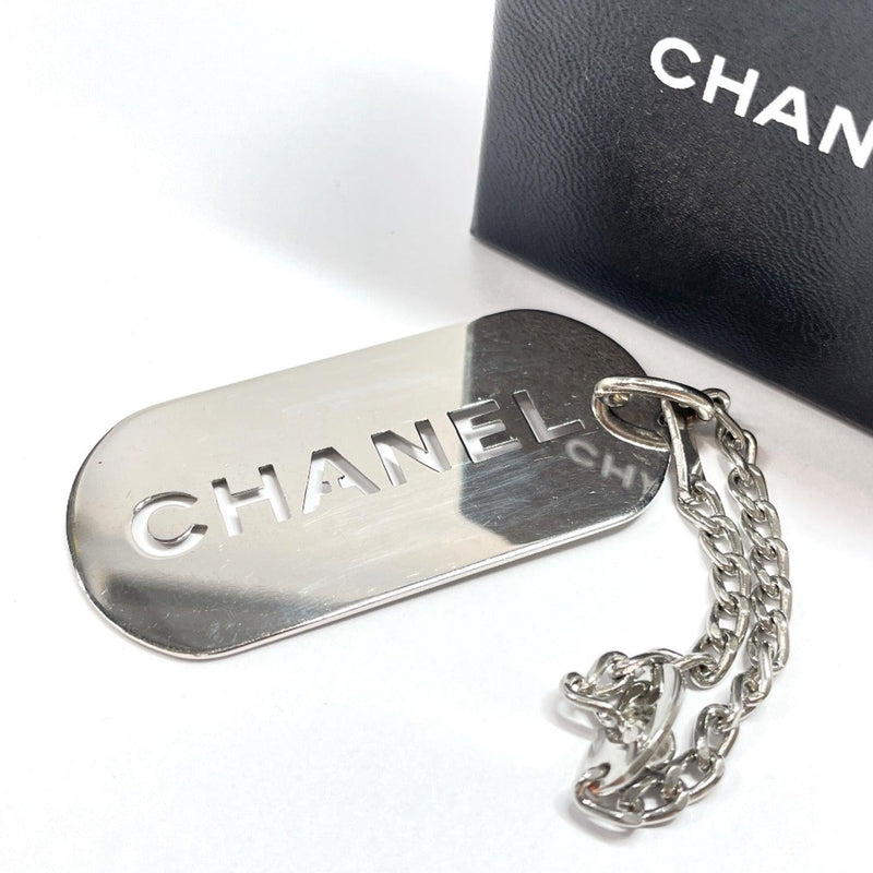 CHANEL Dog Collar For Small Dog Leather With Silver Charm White F/S From  JAPAN