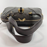Yves Saint Laurent rive gauche Handbag 156464.002122 Muse leather Dark brown Gold Hardware Women Used