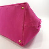 PRADA Tote Bag Canapa canvas pink Women Used