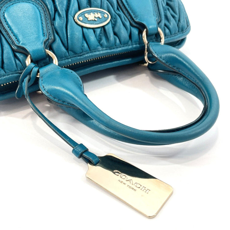 COACH Handbag 33550 leather blue Women Used - JP-BRANDS.com