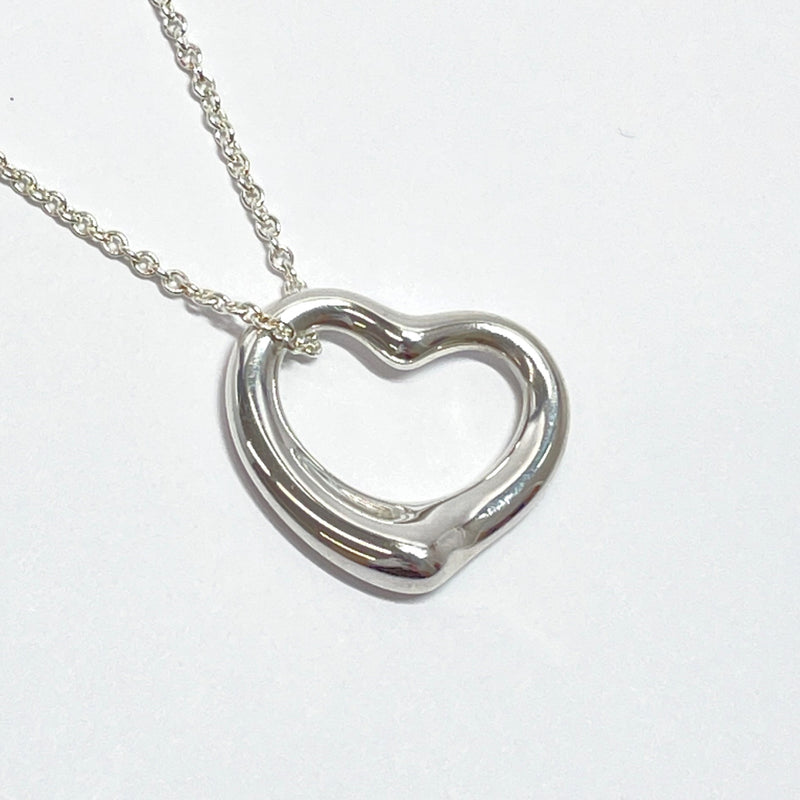 TIFFANY&Co. Necklace Open heart Elsa Peretti Silver925 Silver Women Used