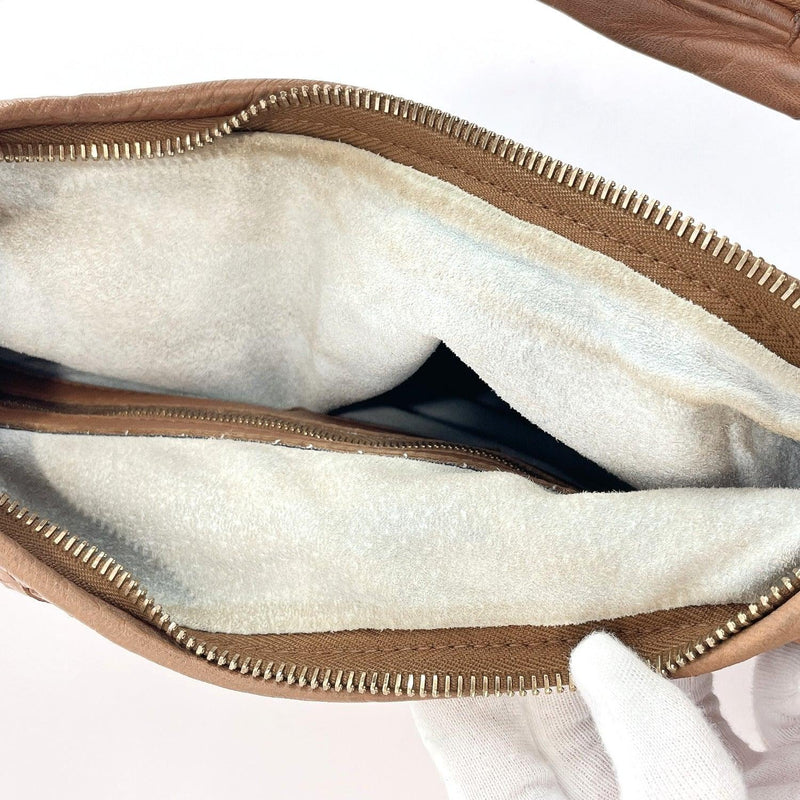 BOTTEGAVENETA Shoulder Bag Intrecciato leather Brown Women Used - JP-BRANDS.com