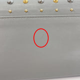 MIUMIU purse Studs leather gray Women Used