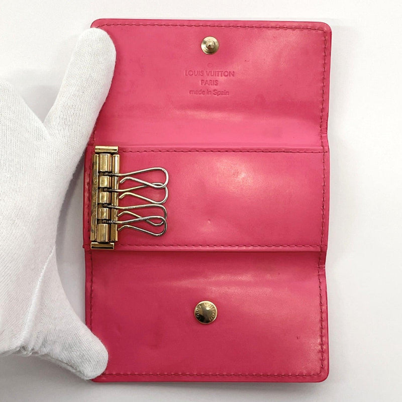 LOUIS VUITTON key holder M91252 Multicles 4 Monogram Vernis pink Women Used - JP-BRANDS.com