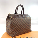 LOUIS VUITTON Tote Bag N41165 Greenwich PM Damier canvas Brown unisex Used