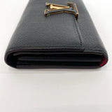 LOUIS VUITTON purse M61248 Portefeiulle Capuccine Taurillon Clemence black Women Used - JP-BRANDS.com