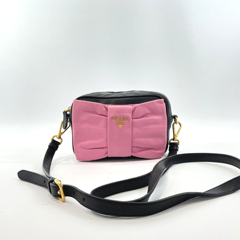 PRADA Shoulder Bag BP0166 leather pink Women Used