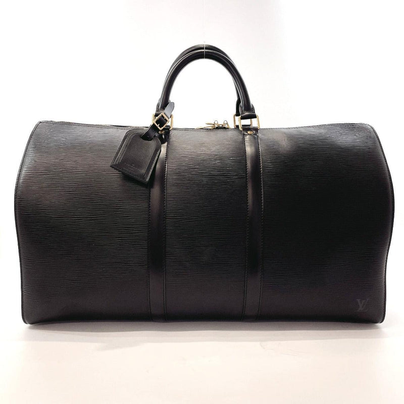 Louis Vuitton Black Epi Leather Keepall 50 Bag Louis Vuitton