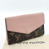 LOUIS VUITTON wallet M64355 Portefeiulle Pallas Compact Monogram canvas pink Women Used