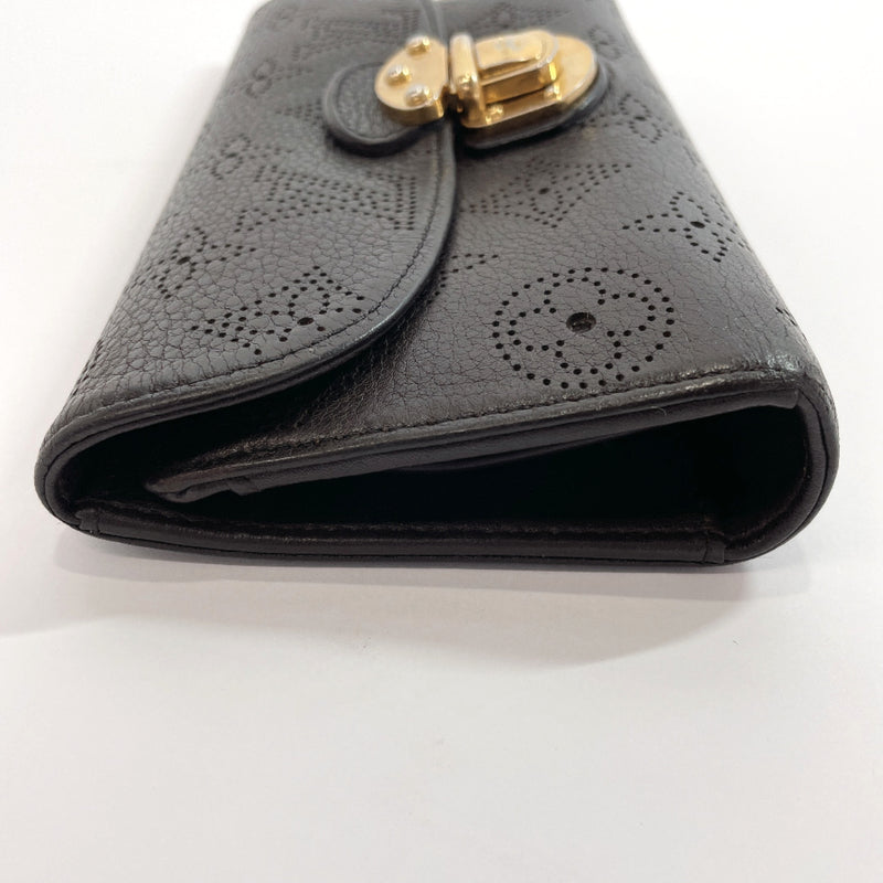 LOUIS VUITTON purse M95968 Portefeiulle Amelia Monogram Mahina Dark brown Women Used