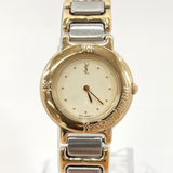 YVES SAINT LAURENT Watches GN-4-S quartz vintage Stainless Steel gold Women Used