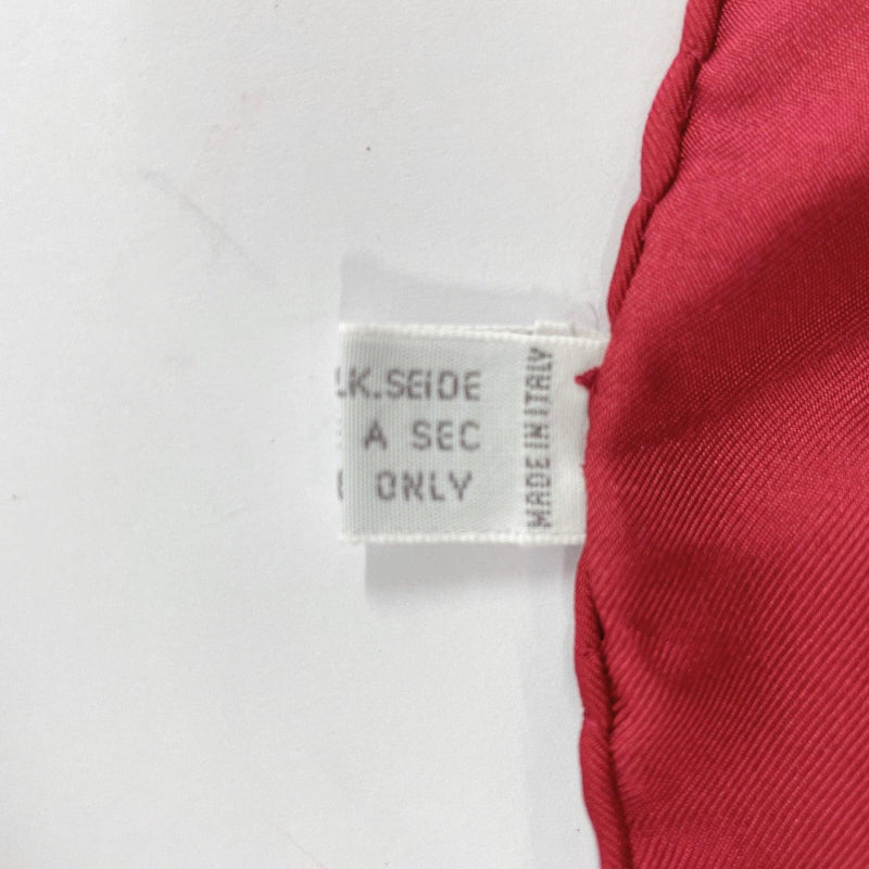 Christian Dior scarf silk wine-red white Women Used - JP-BRANDS.com