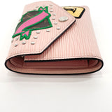 LOUIS VUITTON Tri-fold wallet M63325 Portefeiulle Victorine Epi Leather pink Women Used