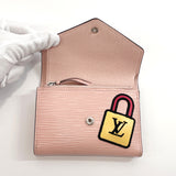 LOUIS VUITTON Tri-fold wallet M63325 Portefeiulle Victorine Epi Leather pink Women Used