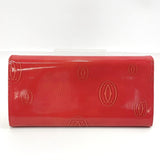 CARTIER purse happy Birthday Patent leather Red Women Used - JP-BRANDS.com