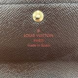 LOUIS VUITTON purse N61724 Pochette Porto Monnet Credit Damier canvas Brown Women Used